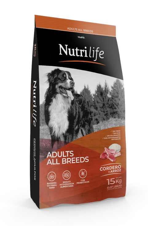 Bolsa Nutrilife para perros adultos, 15 kg